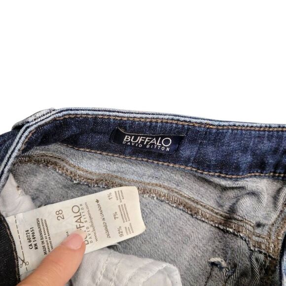 Mid Rise Skinny Alexa Jeans in Mid Blue Buffalo David Britton - Picture 13 of 15